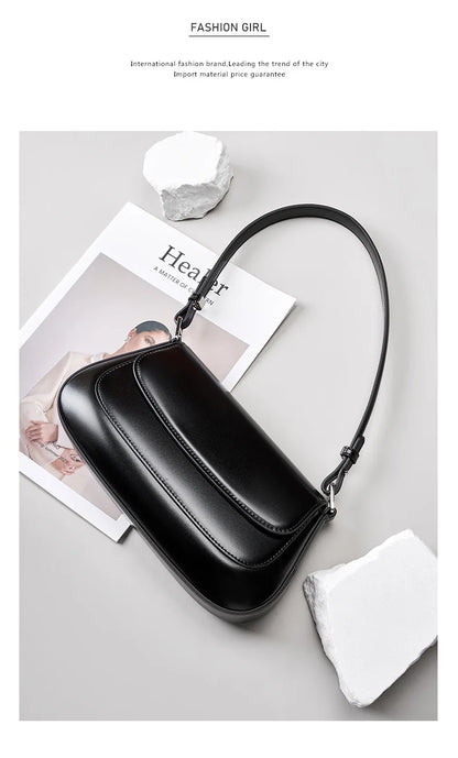 YANATARI underarm cowhide Genuine leather handbags women vintage shoulder bag female luxury bags womens high quality 2024