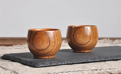 Wooden Big Belly Cups Handmade Natural Spruce Wood Cups Beer Tea Coffee Milk Water Cup Kitchen Bar Drinkware for Kitchen