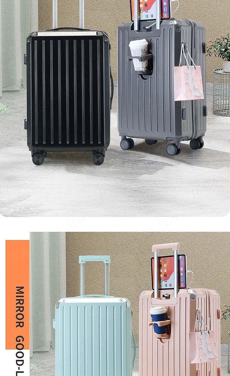 Multifunctional 3 or 4 pieces Set of Suitcases New Combination Lock Luggage Suitcase Spinner Wheels ABS Trolley Case 20/24/28‘’