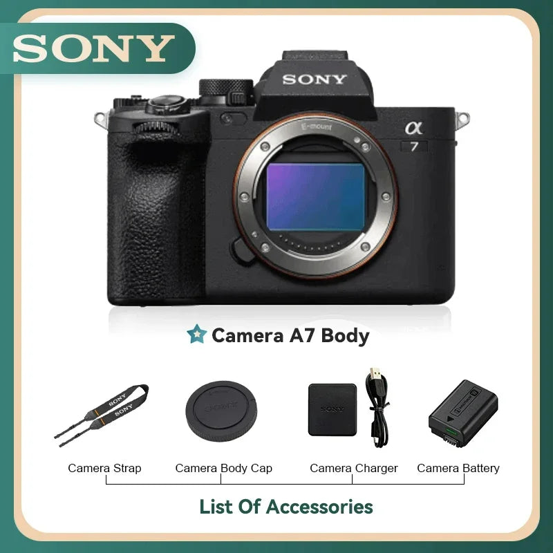 Sony Alpha A7 II A7 III A7S A7R II A7R III Full Frame Mirrorless Camera Digital Compact Camera 4K Professional Photography（Used）