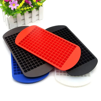 Silicone World Silicone Ice Cube Tray 160 Grids Ice Cube Silicone Mold Mini Square Ice Cube Mold Ice Making Molds