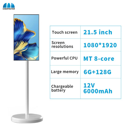 Hot selling 21.5 inch Bluetooth wireless projection with built-in Google Store 8 million built-in camera for entertainment