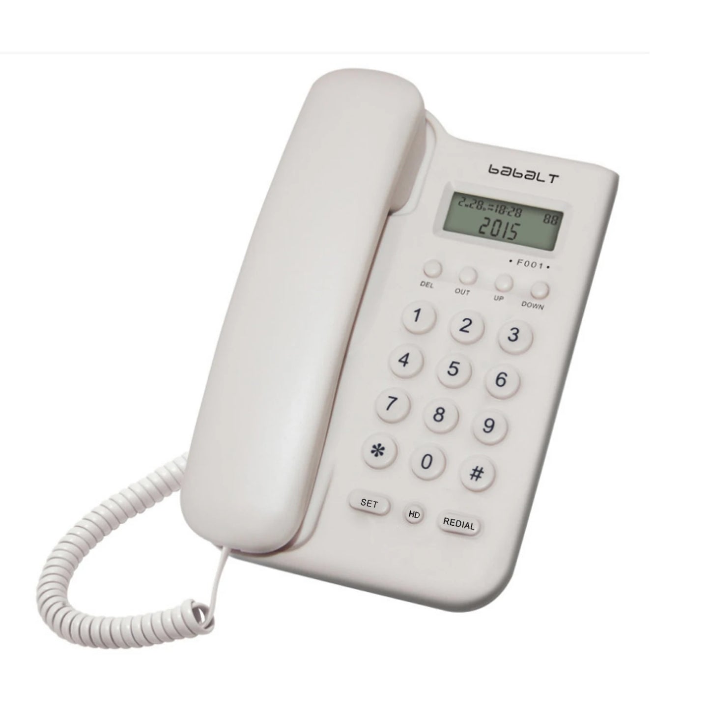 Corded telephone,Black Caller ID Telephone,Basic Desk/Wall Mountable Analog Landline Phone for Home