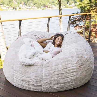 Beanbag Artificial Fur Bean Bag Bean Sofa Can Source Factory Direct Sales