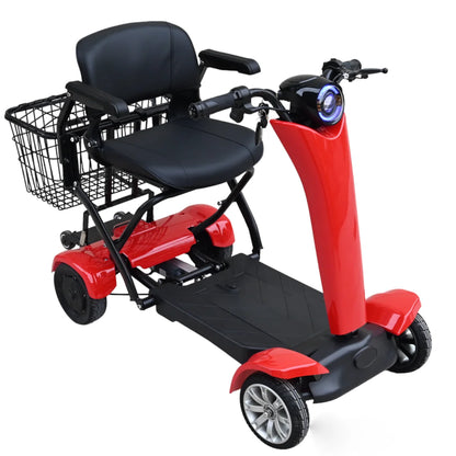 wholesale 500w cheap dual motor 4 wheel automatic handicapped adults mobility electric folding scooter