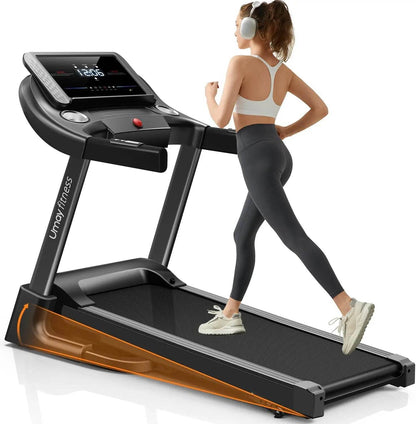 Home Auto Folding 3 Level Incline Treadmill with Pulse Sensors, 3.0 HP Quiet Brushless, 8.7 MPH, 300 lbs Capacity - MarvelouStoree