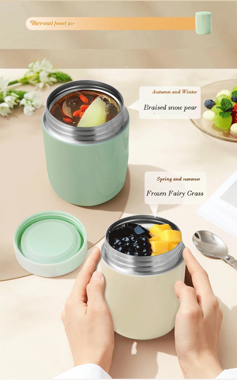 Portable Food Thermos for Kids Stainless Steel 316 Lunch Box of 4 Color 260ML Mini Soup Containers Vacuum Flasks Thermocup