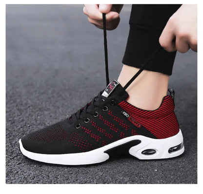 Professional Running Shoes For Men Lightweight Men's Designer Mesh Sneakers Lace-Up Male Outdoor Sports Tennis Shoe