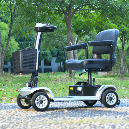 Electric Mobility Scooter 4 Wheels Handicapped Scooter For Adult Elderly Disabled People Outdoor With Foldable Function