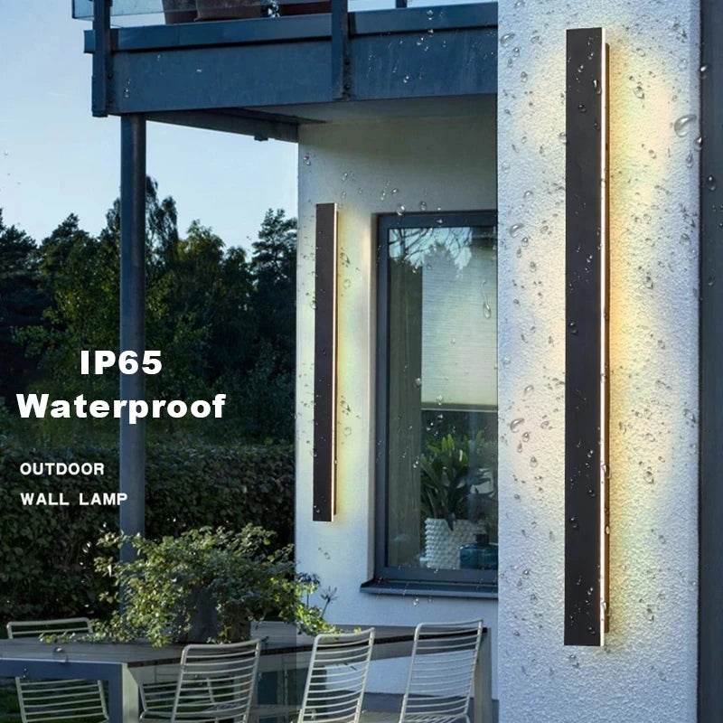 Long Wall Light Outdoor Lighting Waterproof Ip65LED Garden Country Villa Balcony Light Lnterior Wall Bedroom Living Room Light - MarvelouStoree