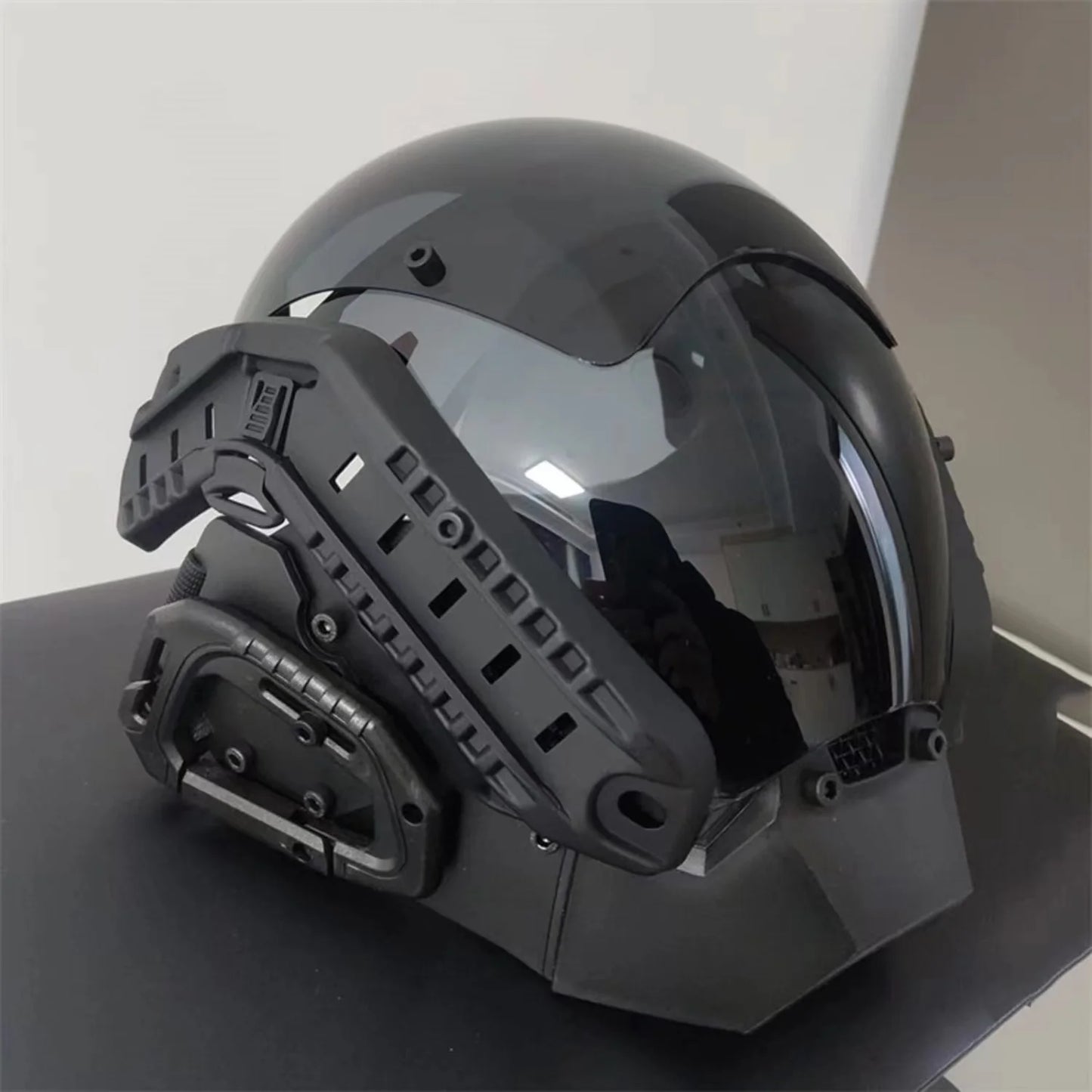 Cyber Mask Cosplay Helmet Advan PROJECT Ninja Style Outfit LED Light Glass Shinobi Adult Toy For Play Cool Punk Game Gift