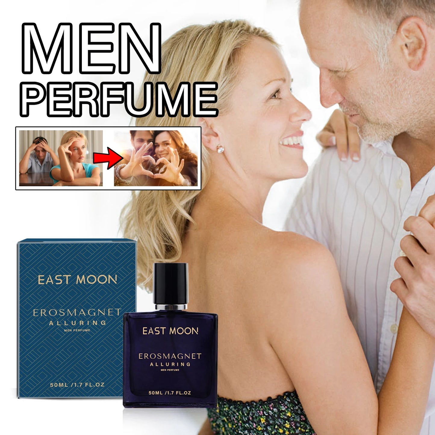 Charming Perfume for Men Lasting Fragrance Natural & Fresh Releasing Charm, Dating Atmosphere Perfume Romantic Pheromone Perfume