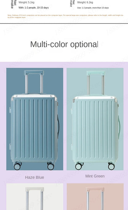 Multifunctional 3 or 4 pieces Set of Suitcases New Combination Lock Luggage Suitcase Spinner Wheels ABS Trolley Case 20/24/28‘’