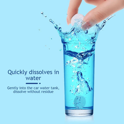 10PCS Car Windshield Cleaner Car Effervescent Tablet Glass Water Solid Cleaner Universal Automobile Accessories Spray Cleaner