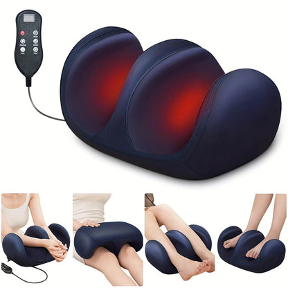 Super Big Electric Foot Leg Massager Deep Tissue Shiatsu Kneading Relax Heated Roller Calf Relieve Stress Care Foot Spa Machines