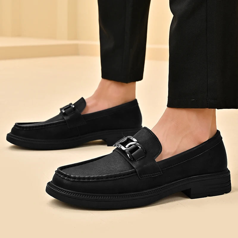 Handmade Casual Loafers Breathable Male Driving Flats Hot Sale Man Platform Business Shoes Genuine Leather Men's Slip on Shoes