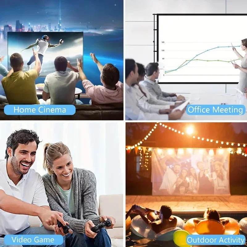 YG300 Mini LED Projector Yg300 Upgraded Version 1000 Lumen 320x240P HDMI-compatible Projetor USB Audio Home Media Player Beamer - MarvelouStoree