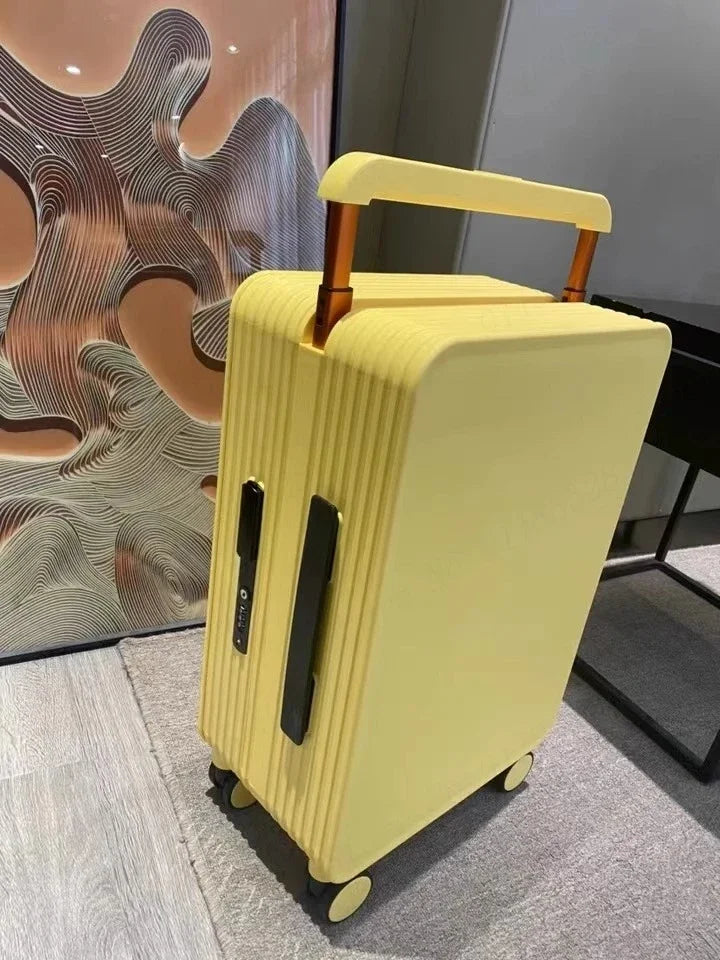 Wide Handle Suitcase 20/24 inch High Quality Rolling Luggage Spinner Wheels Men Travel Bag Women Cabin Password Trolley luggage