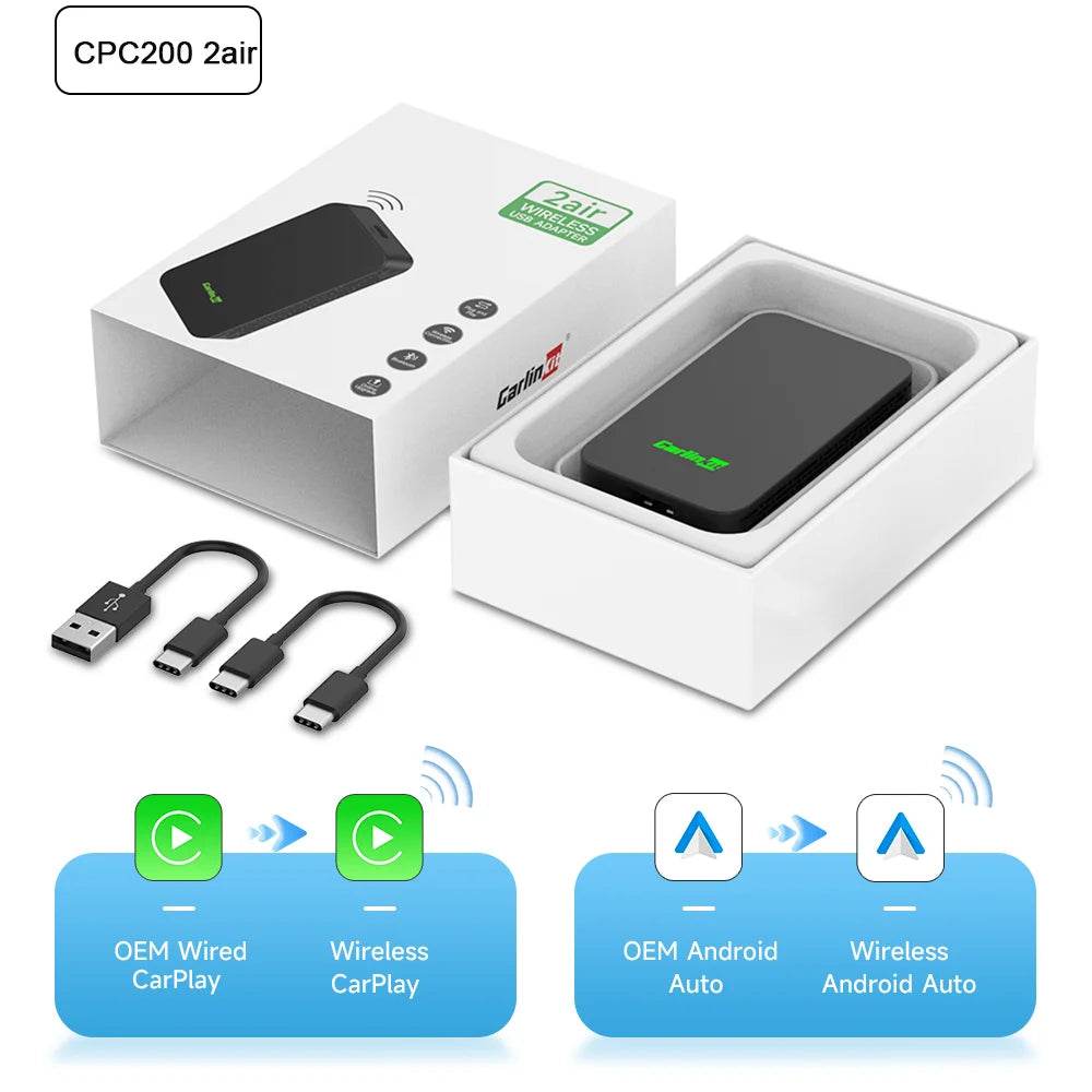 CarlinKit 5.0 4.0 3.0 CarPlay Wireless Dongle Activator Auto-connect For Audi Porshe Benz VW Volvo Toyota Plug&Play MP4 MP5 Play - MarvelouStoree