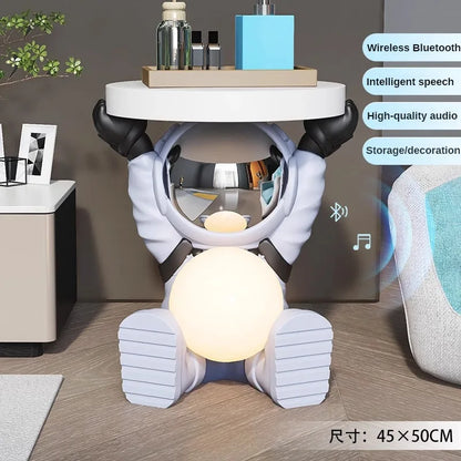 Astronaut Floor-standing Coffee Table, Home Accessories, Bedside Table, Smart Furniture, Light-emitting, Bluetooth Speaker