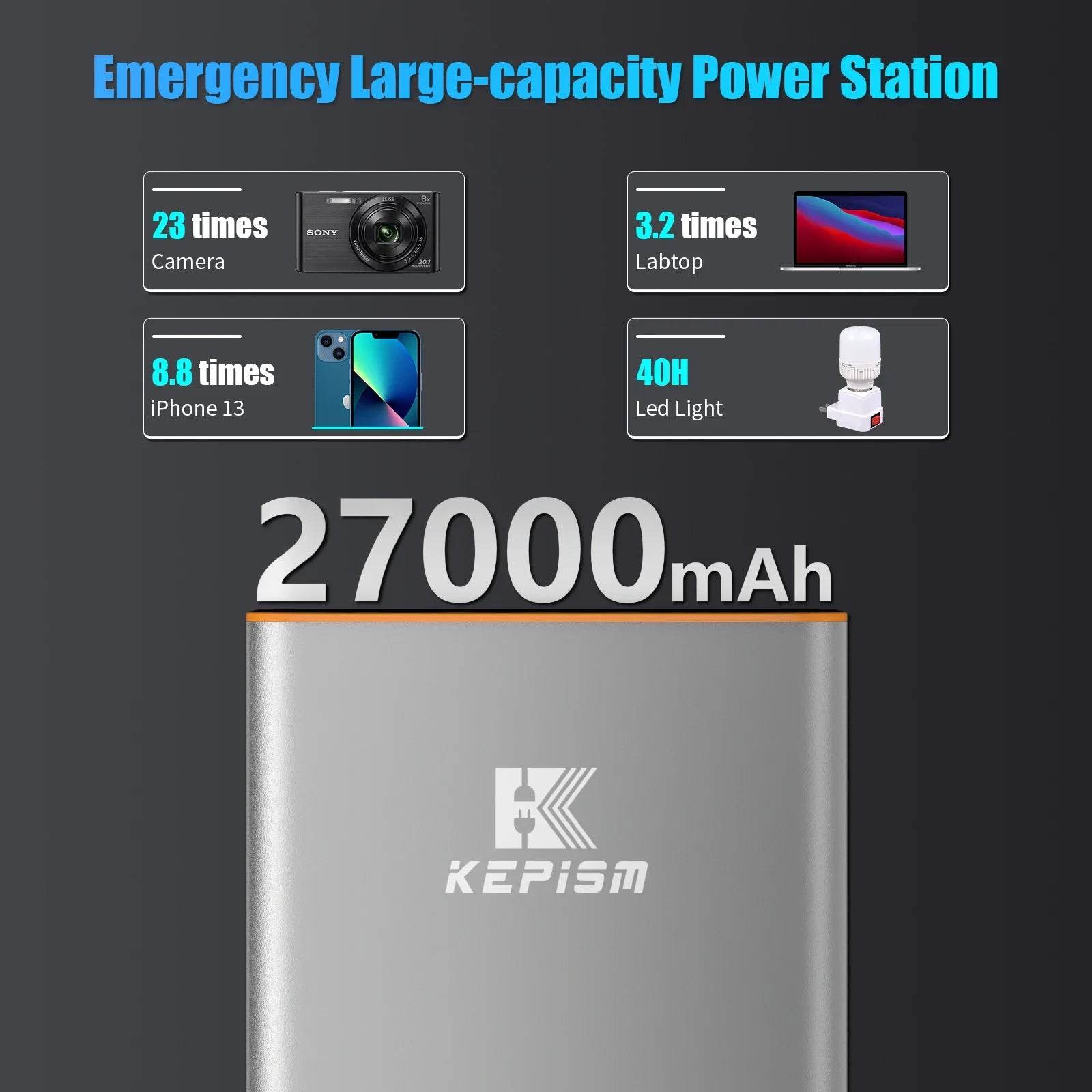 High Quality Usb Portable Battery Power Banks 27000mah Portable Charger Custom Logo Best Mobile Power Bank - MarvelouStoree