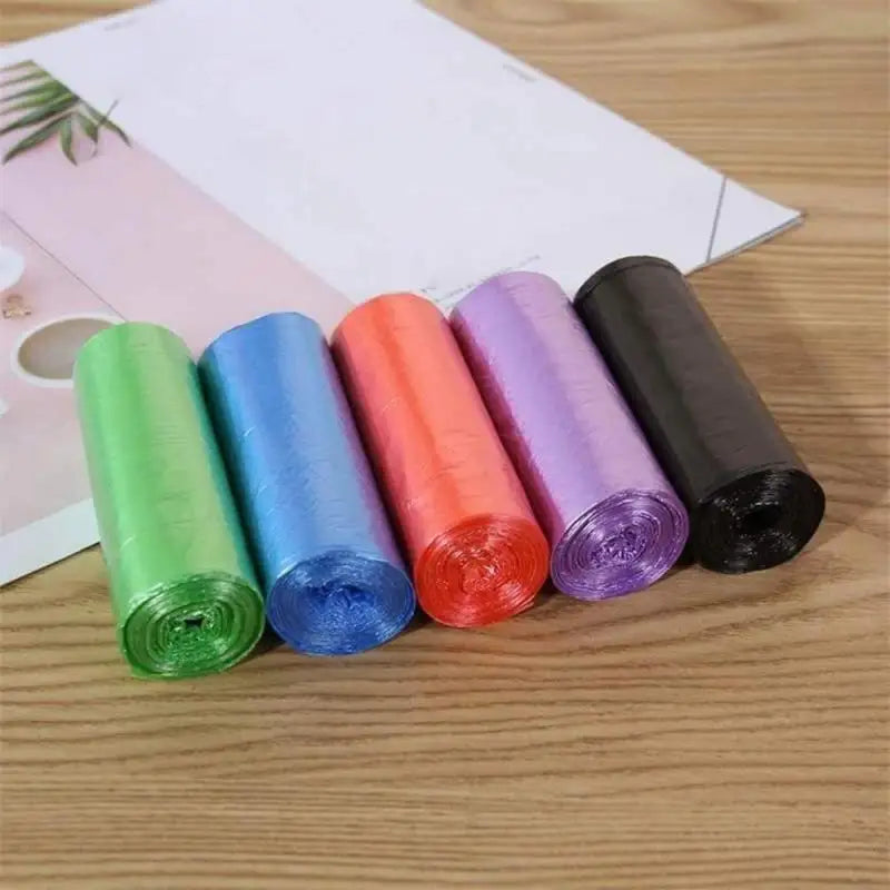 5 Rolls 1 Pack 100Pcs Household High Quality Disposable Trash Pouch Kitchen Storage Garbage Bags Cleaning Waste Bag Plastic Bag