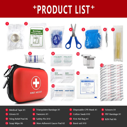 EVA Home First Aid Kit Series Complete Portable Travel Rescue Kit Outdoor Camping Car Emergency Kit Set Accessories