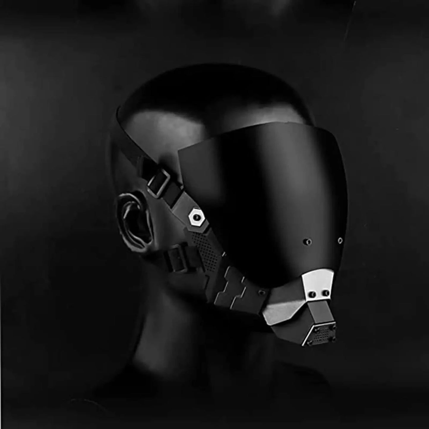 JAUPTO Cyber Punk Mask Cosplay,Cool mask, Techwear Mask, halloween decorations Fit Party Music Festival