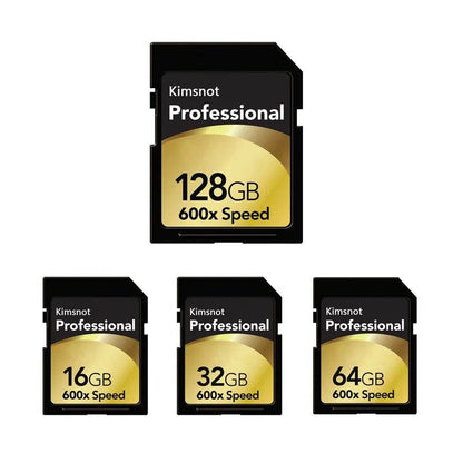 Kimsnot Professional SDXC Card 64GB 128GB 256GB 16GB 32GB SDHC SD Card Memory Card C10 High Speed 90Mb/s 600x For Nikon Canon - MarvelouStoree