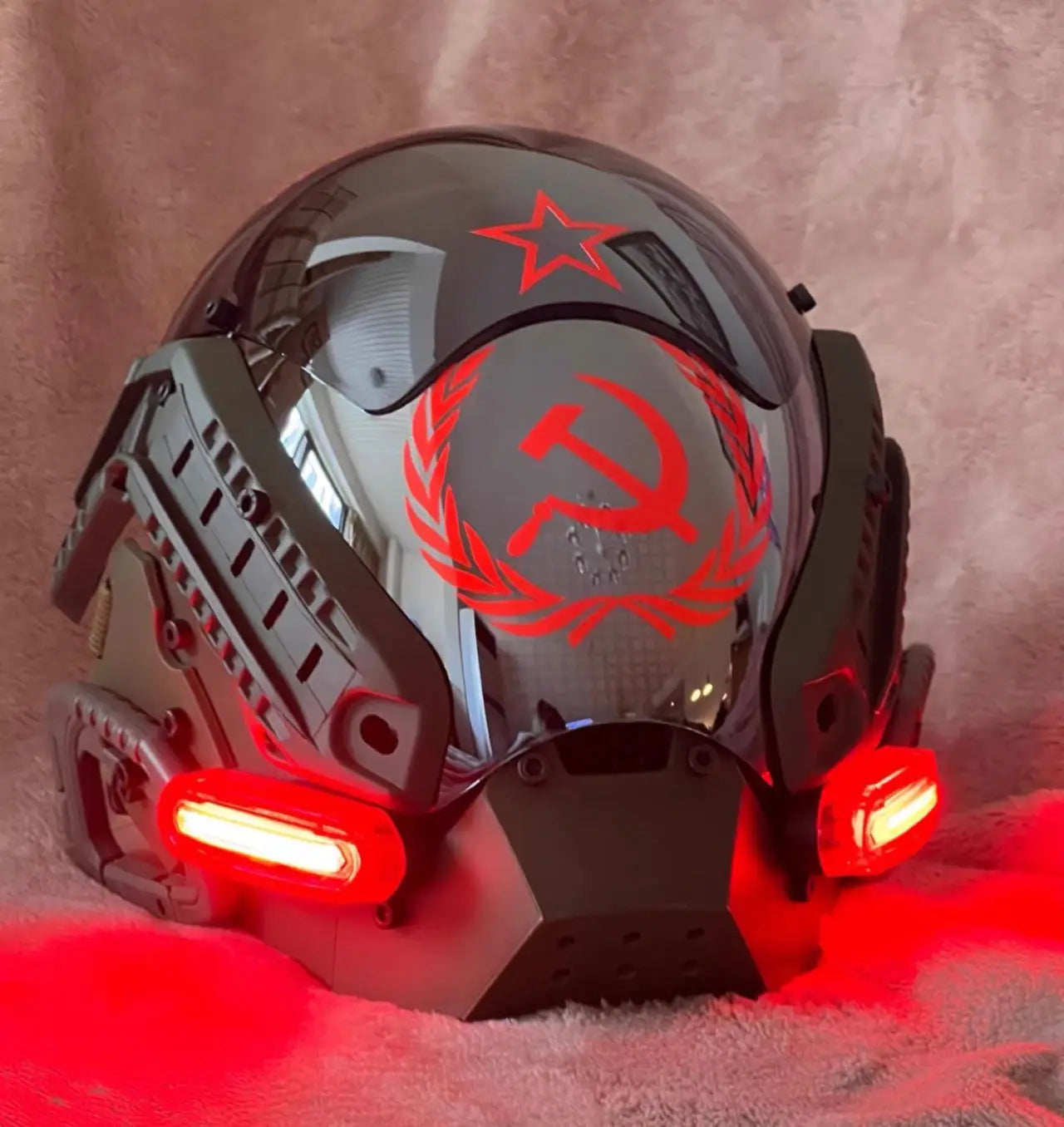 Cyberpunk Mask Music Festival Fantastic Role Play SCI-FI Soldier Helmet Adult Halloween Party Gift