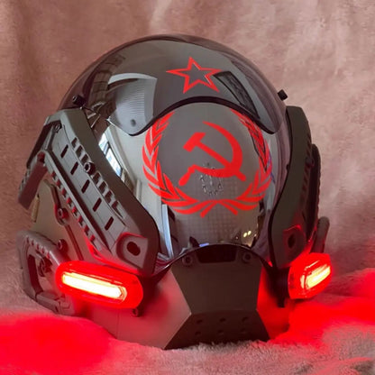 Cyberpunk Mask Music Festival Fantastic Role Play SCI-FI Soldier Helmet Adult Halloween Party Gift