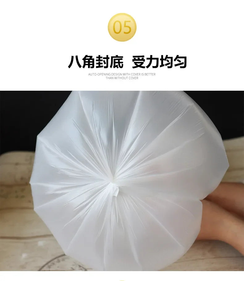 100 pcs Thickened Starch Degradable Trash BagsBiodegradable Garbage Bag Point-off Cleaning Waste Bag Plastic Bag Trash Pouch