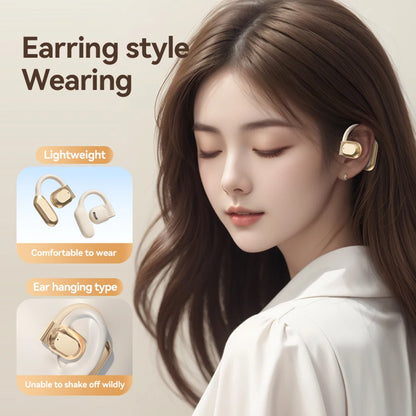 Translator Earbuds Bluetooth 5.4 Noise Cancelling Two-Way Voice Translator Ear Hook Real Time AI Translation Earphone