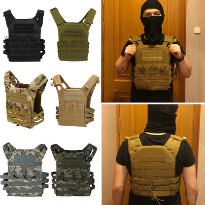 Military Tactical Vest Waterproof Outdoor Body Armor Lightweight JPC Molle Plate Carrier Hunting Vests CS Game Jungle Equipment - MarvelouStoree