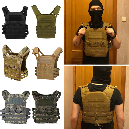 Military Tactical Vest Waterproof Outdoor Body Armor Lightweight JPC Molle Plate Carrier Hunting Vests CS Game Jungle Equipment