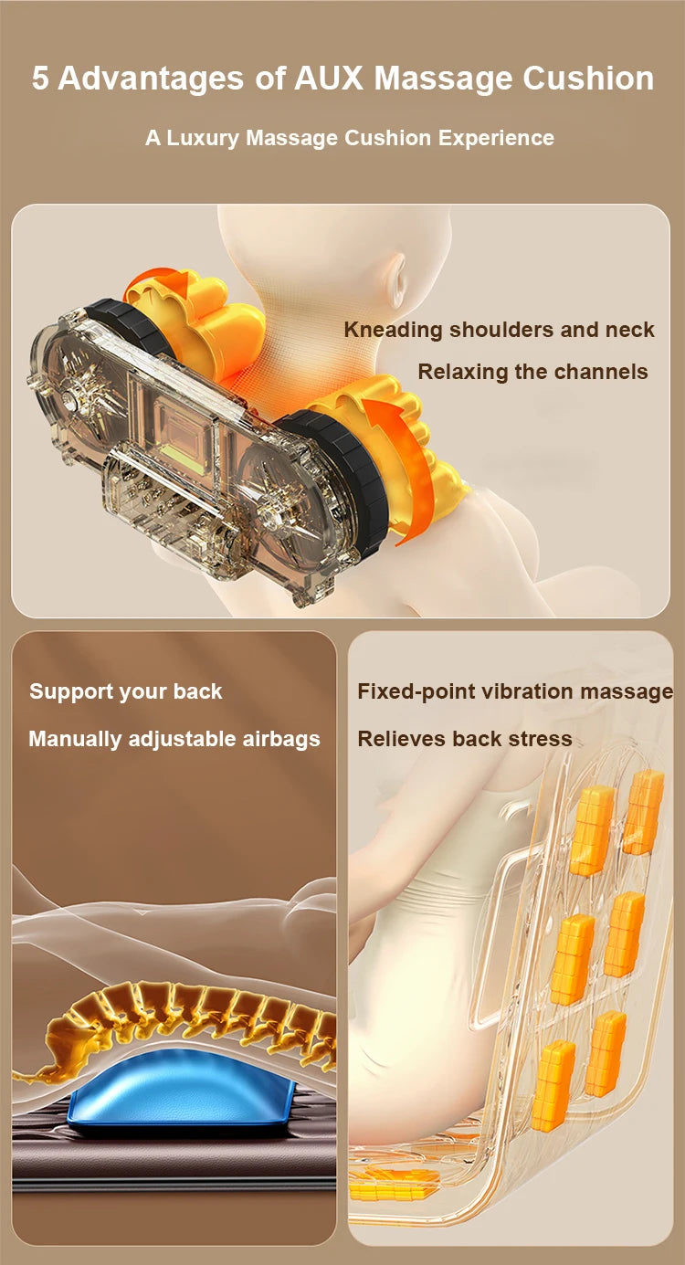 Home Massage Machine Hot Compress Multifunctional massage cushion Massage Machine Full Body Mattress