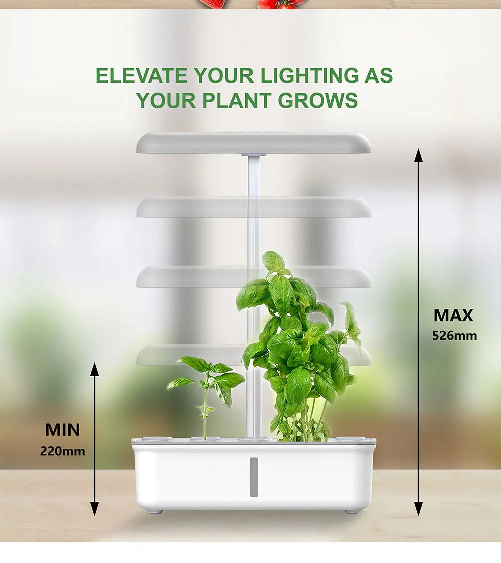 Tuya WIFI-compatible Hidroponia Growing System with LED Light Planter Smart Plant Pot Indoor Herb Vegetable Flower Cultivation