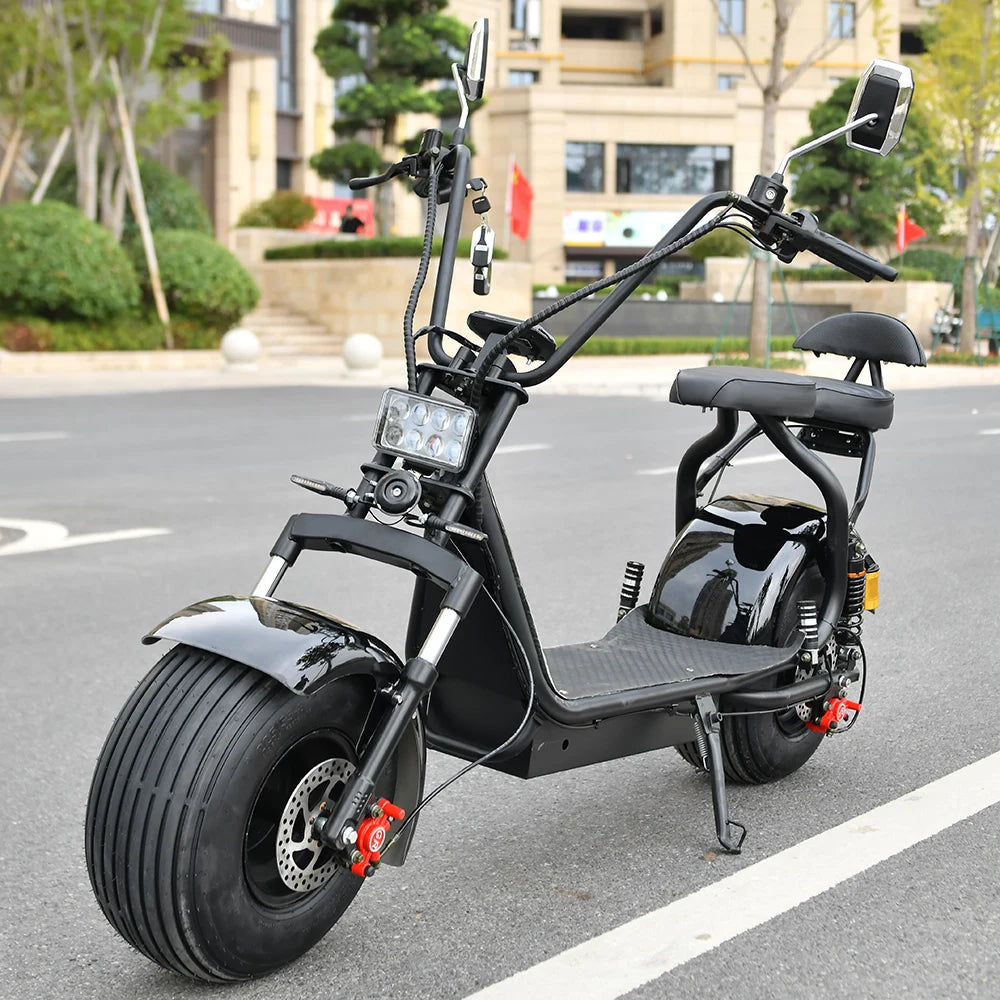 60V25AH 4000W Motor Citycoco Electric Scooter 18 Inch Snowfield Off-road Tire Max Speed 70-80KM/H Max Load 250KG USA STOCK