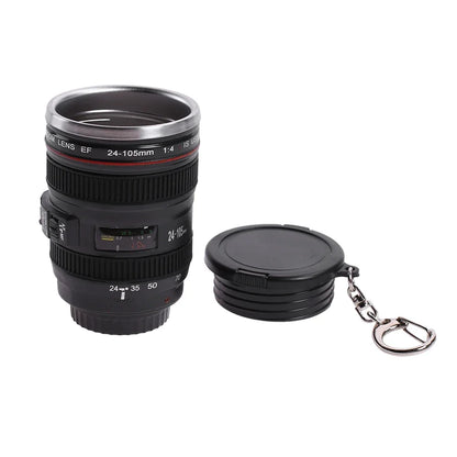 50ML Creative Camera Mug Cup Multi-purpose Mini Tea Coffee Mug Stainless Steel Camera Lens Thermos Mugs Water Drinkware Gifts