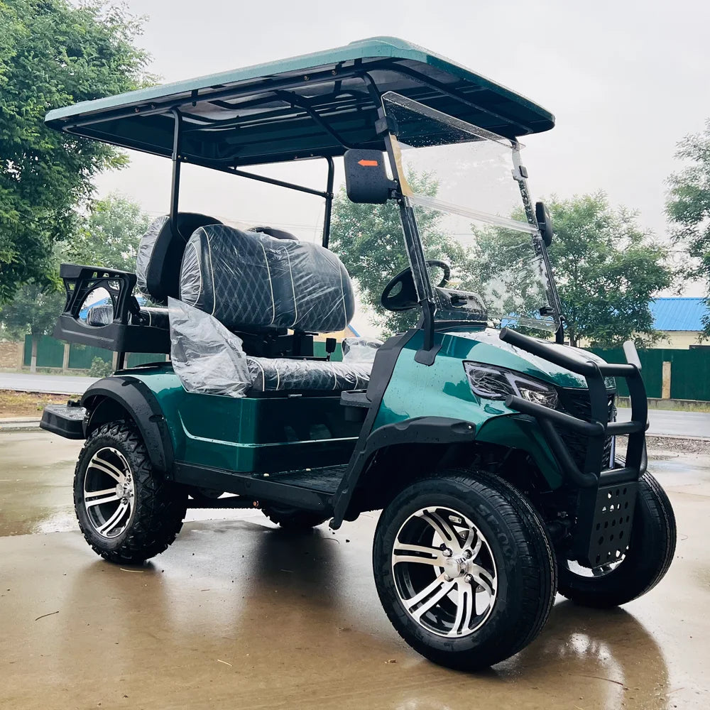 Street Legal Electric Golf Cart 4 Seats 5000W Scooter Go Kart ATV Adult Touring Classic Gasoline Golf Cart