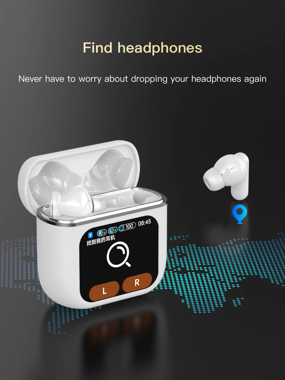 2024 new Multi language Simultaneous Interpretation Wireless Bluetooth Earphones AI Intelligent Real time Translation Earphones