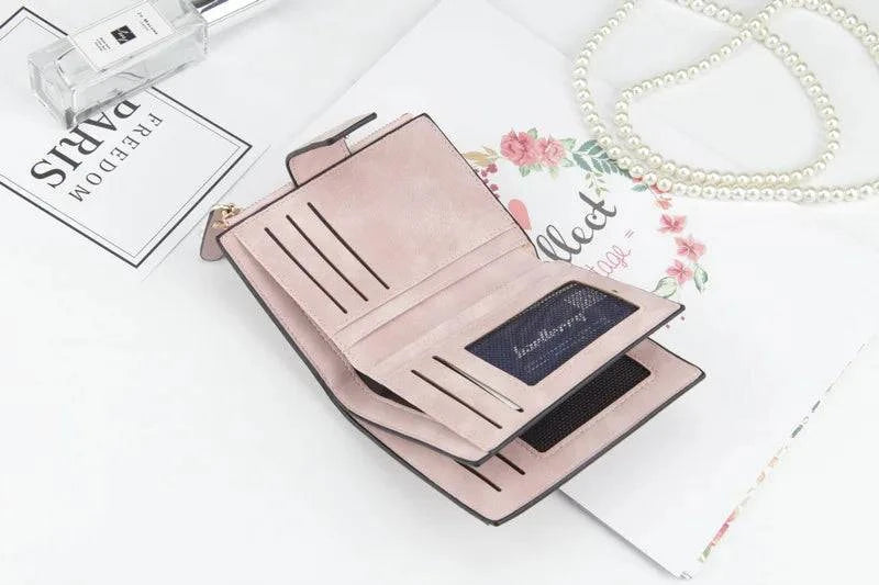 2024 Leather Women Wallet Hasp Small and Slim Coin Pocket Purse Women Wallets Cards Holders Luxury Brand Wallets Designer Purse