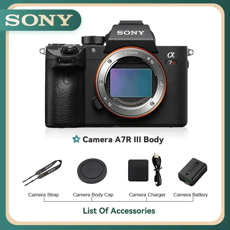 Sony Alpha A7 II A7 III A7S A7R II A7R III Full Frame Mirrorless Camera Digital Compact Camera 4K Professional Photography（Used）