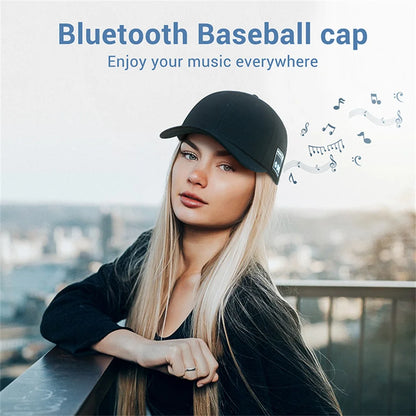 Multifunctional Outdoor Hat With Bluetooth Speakers Wireless Headphones Detachable Adjustable Music Baseball Cap Running Sports