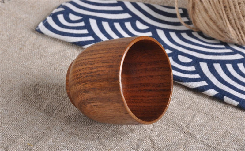 Wooden Big Belly Cups Handmade Natural Spruce Wood Cups Beer Tea Coffee Milk Water Cup Kitchen Bar Drinkware for Kitchen