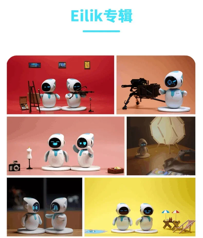 Eilik Robot Emotional Interaction Smart Companion Pet Robot Electronic Creative Study customized Companion Robot Inteleligente