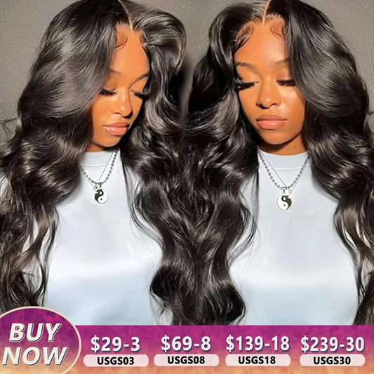 Glueless 6x4 Ready To Go Wigs Body Wave Easy Go Pre Cut Pre Plucked Glueless Wig Ready to Wear 4x6 Closure Human Hair Wigs