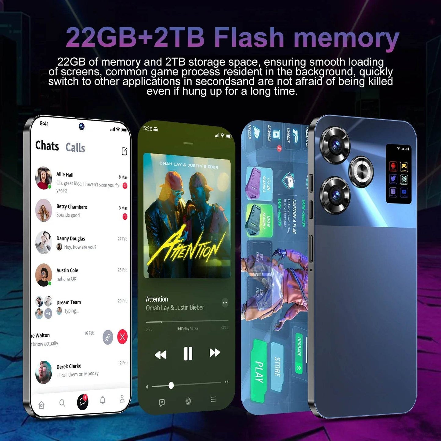 2024 M6 Pro New Smartphone 5G 7.3-inch High-definition Android 14 Snapdragon 8gen3 5G Dual SIM 8000mAh Unlocking Mobile Phone - MarvelouStoree