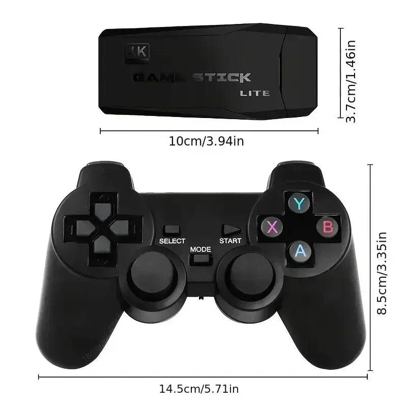 Video Game Sticks M8 Console 2.4G Dual Wireless Controller Game Stick 4K 10000 Games 64GB Retro Game for DropShiopping Xmas Gift - MarvelouStoree