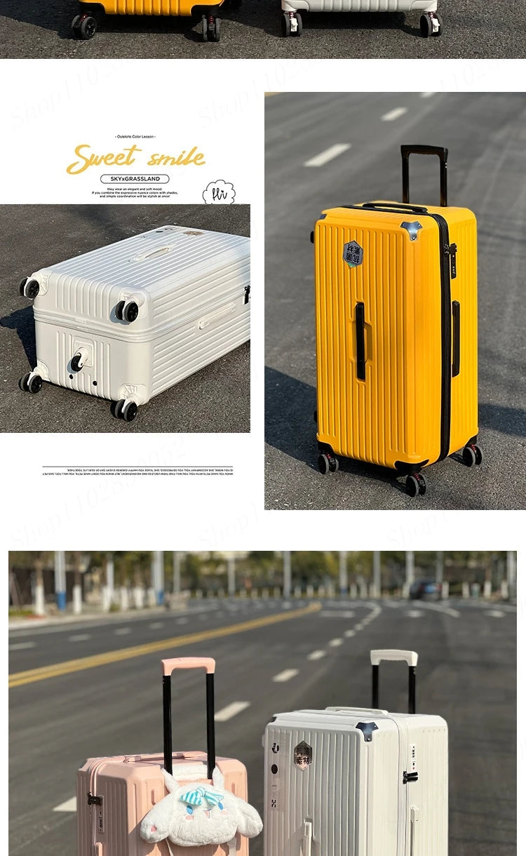 Large Capacity Suitcase 20" 24" 30" 32inch Brakes Universal Wheel Luggage Bag Men Rolling Password Trolley Case Women Travel Bag